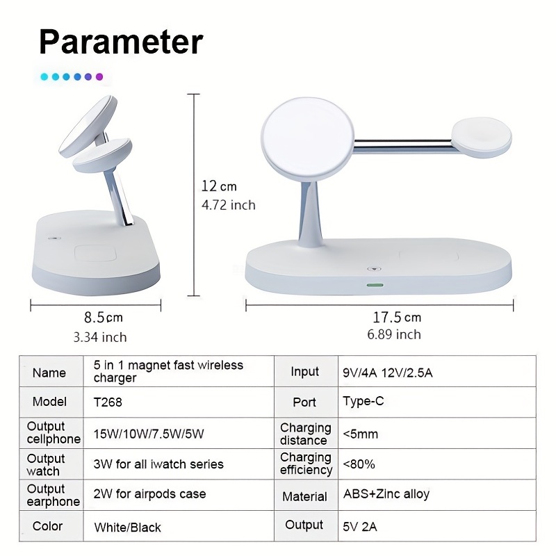 3 in 1 Wireless Charger Stand  – Watch 7 Smartwatch Iphone Bewertung und Preis
