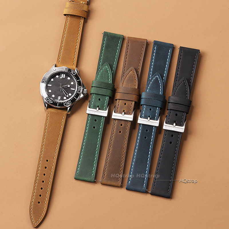 Vintage Cowhide Watch Strap Qu – Smartwatch Vintage Watches For Men Bewertung und Preis