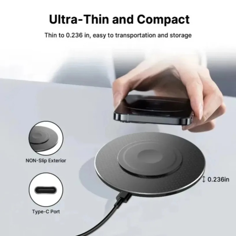 Wireless Charger Pad USB C Fas – Watch 7 Smartwatch Iphone Bewertung und Preis