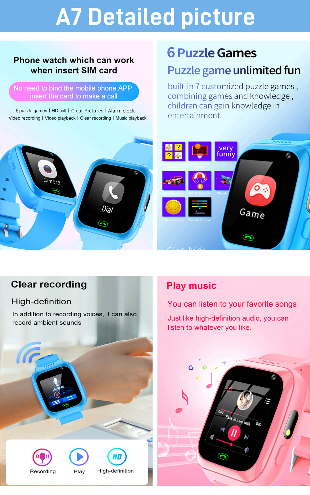 2G 4G Kids Smart Watch Phone G – Smartwatch Watches For Kid Boy Waterproof Bewertung und Preis