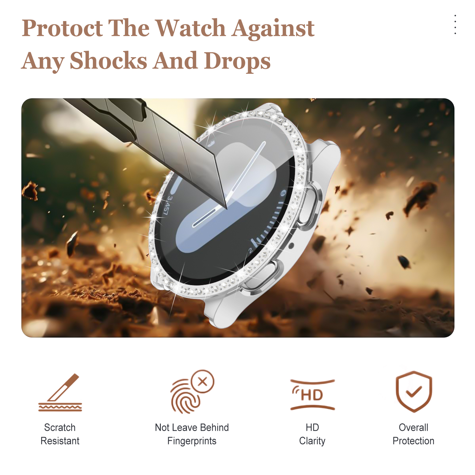 Glass+Diamond Case for Samsung – Smartwatch Samsung Watches For Women Bewertung und Preis