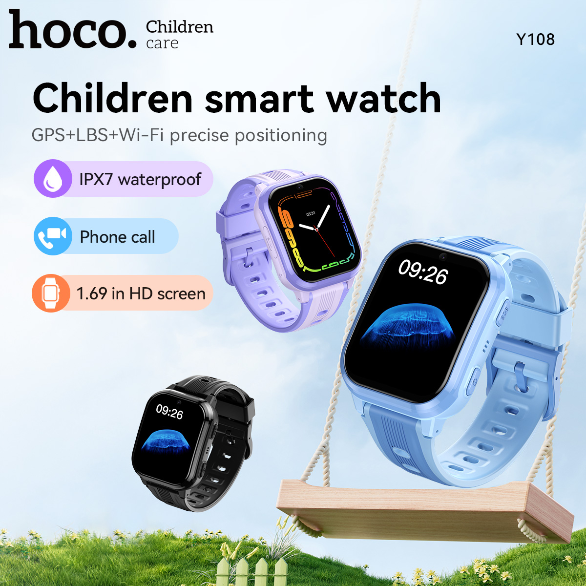 HOCO Y108 1.69inch HD LCD Curv – Smartwatch Watches For Kid Boy Waterproof Bewertung und Preis