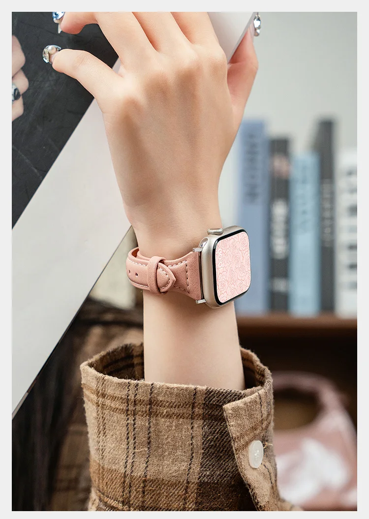 Slim Leather Strap For Apple W – Smartwatch Apple Watches For Women Bewertung und Preis