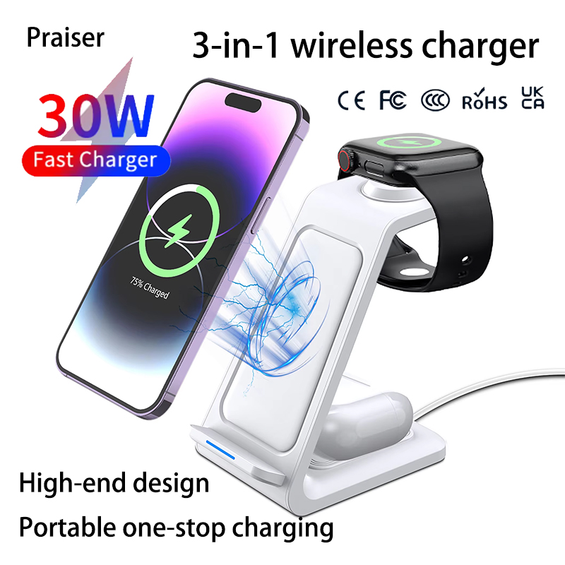 15W 3 in 1 Wireless Charger St – Watch 7 Smartwatch Iphone Bewertung und Preis