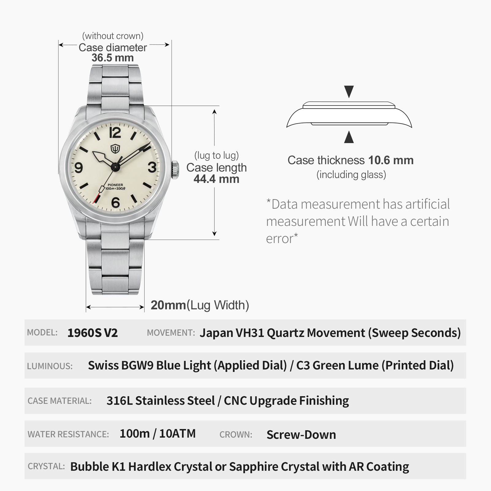 Watchdives WD1960S V2 Vintage  – Smartwatch Luxury Watches Bewertung und Preis