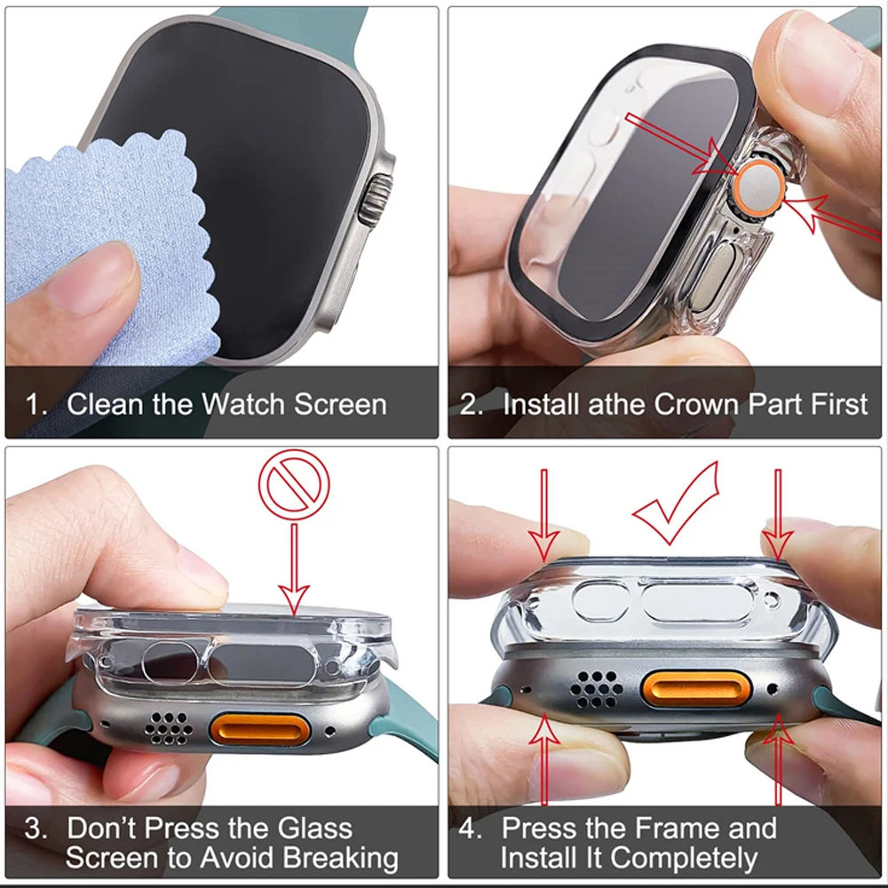 Glass+case For Apple Watch Ult – Smartwatch Luxury Watches Bewertung und Preis